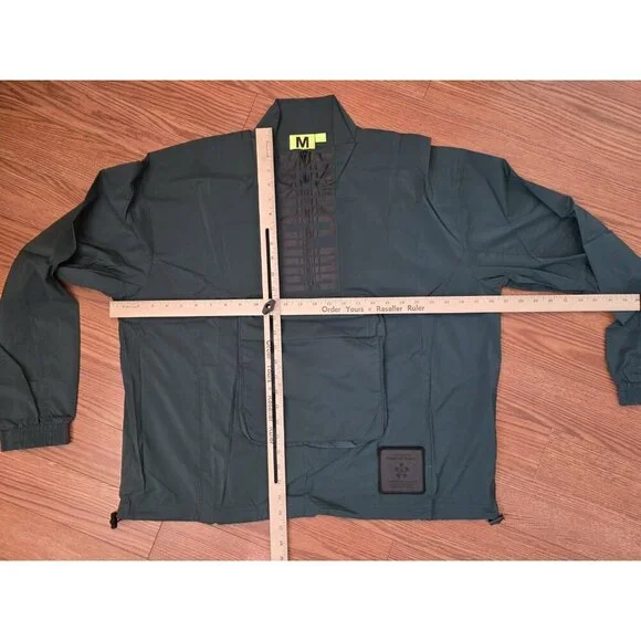 Supervsn S-GRID Anorak Jacket Mens Sz M Dk Green Oversized Streetwear‎ Skate NWT